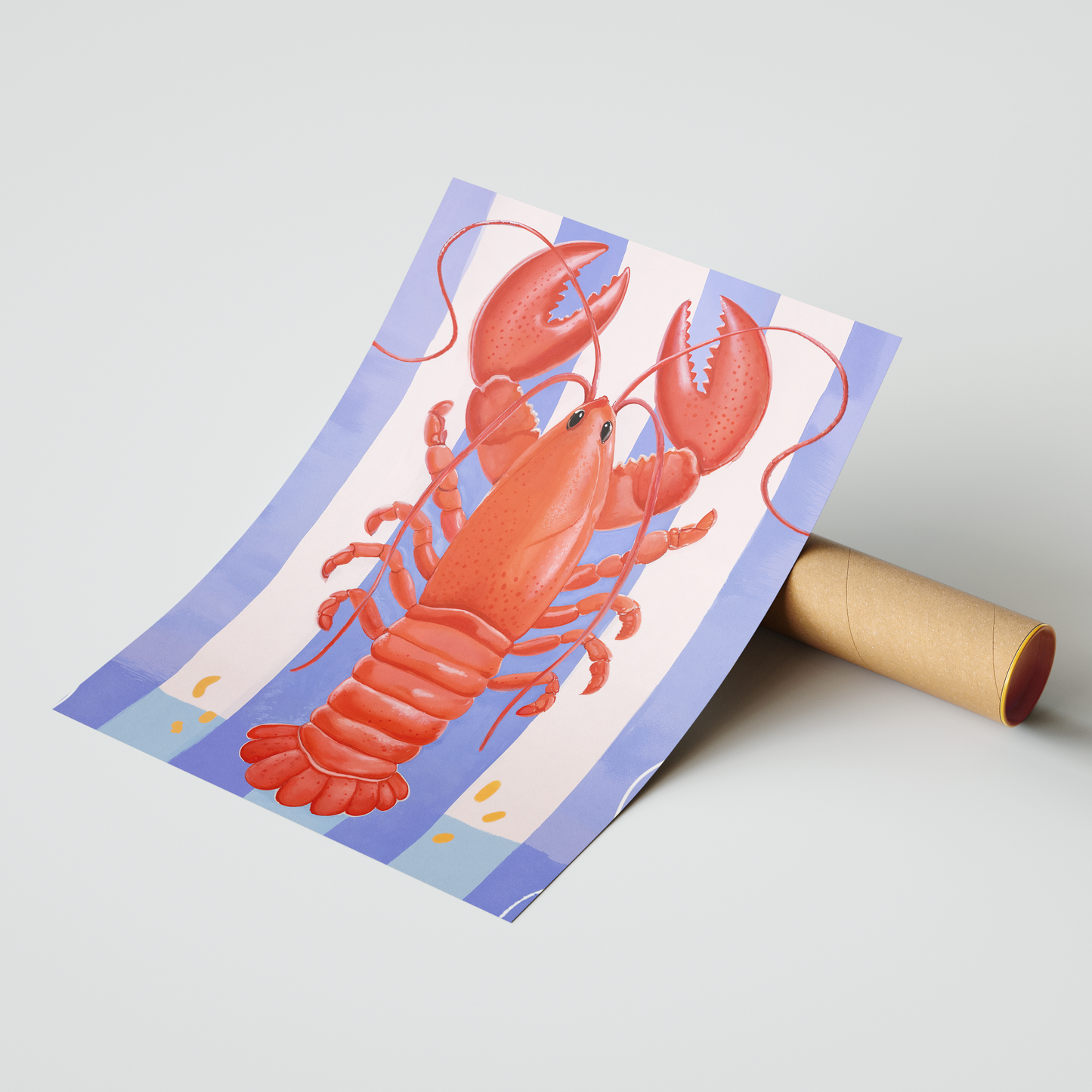 Red Lobster – Playful Coastal Pop Art