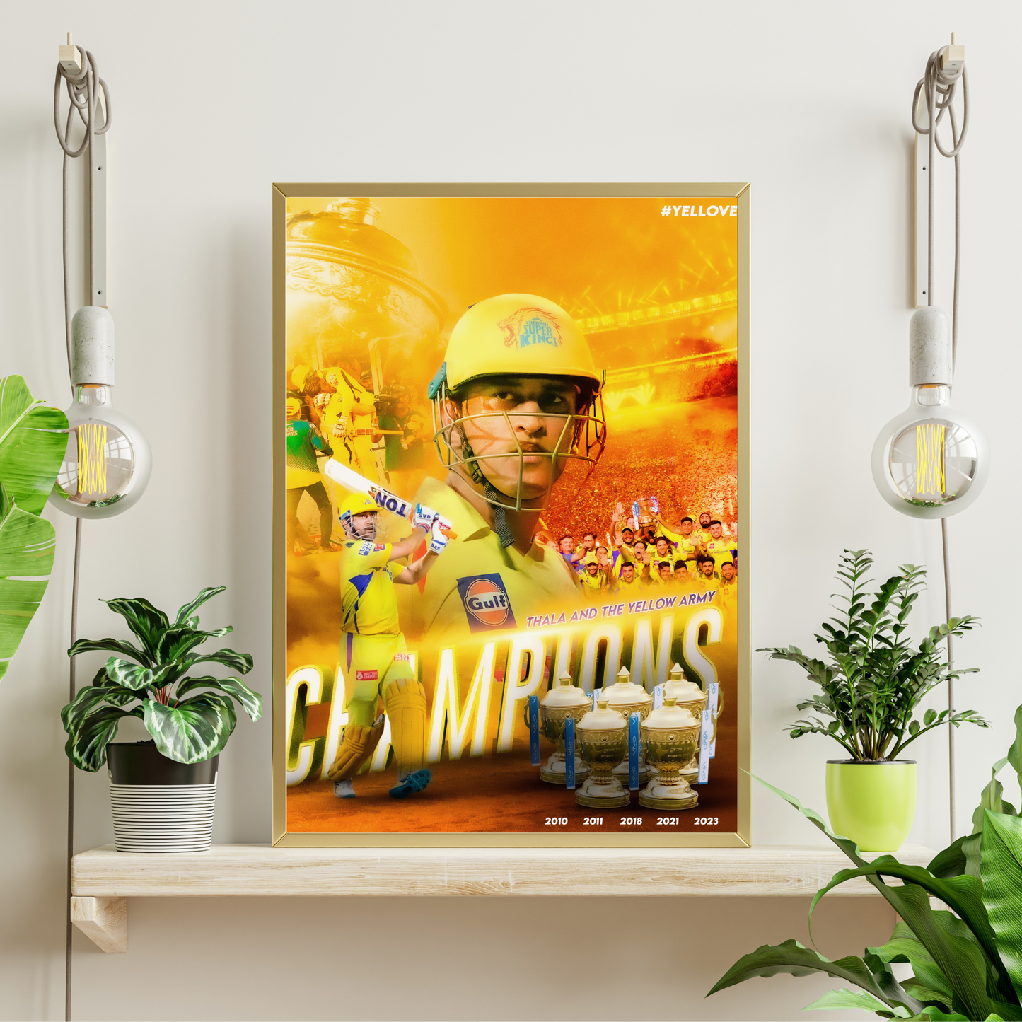 M S Dhoni - Thala & his Yellow Brigrade #YELLOVE