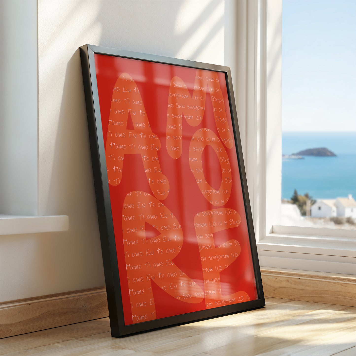 Amore Mio: The Language of Love Typography Print