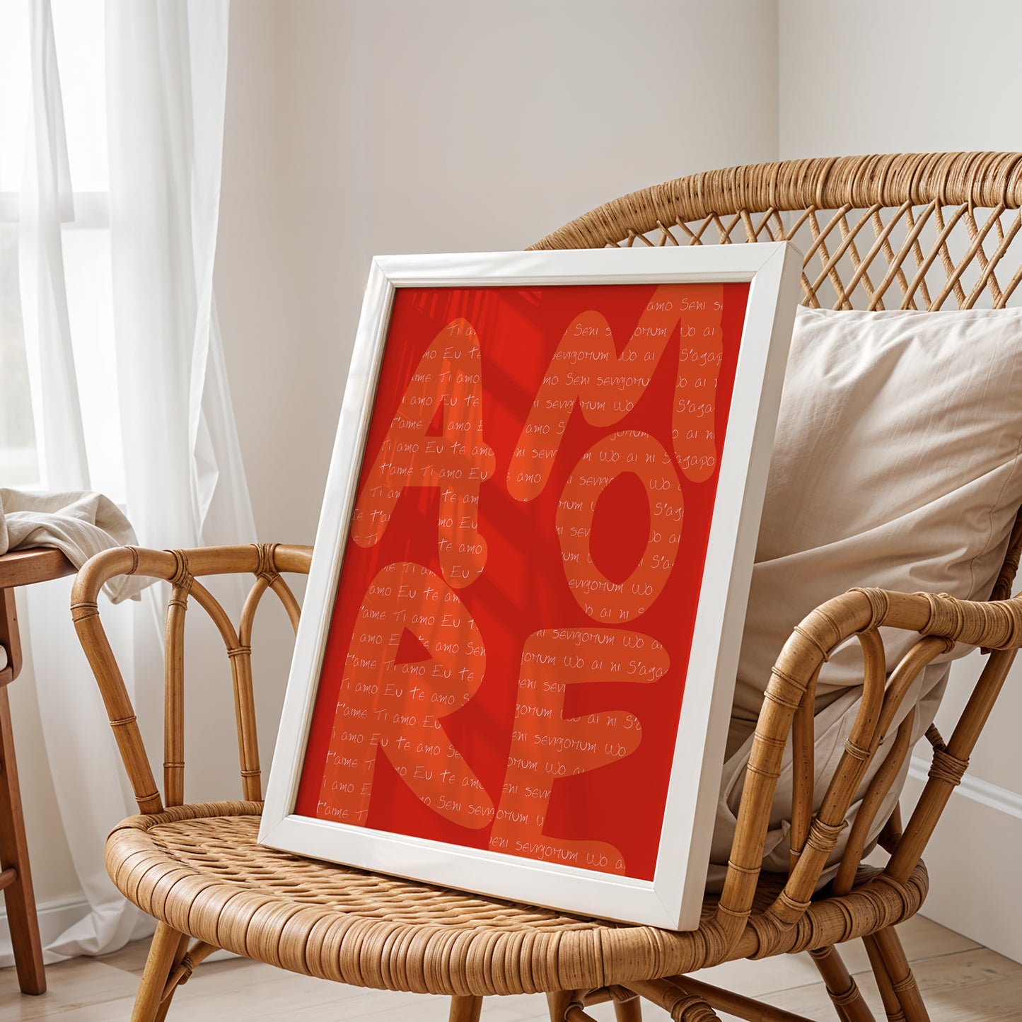 Amore Mio: The Language of Love Typography Print