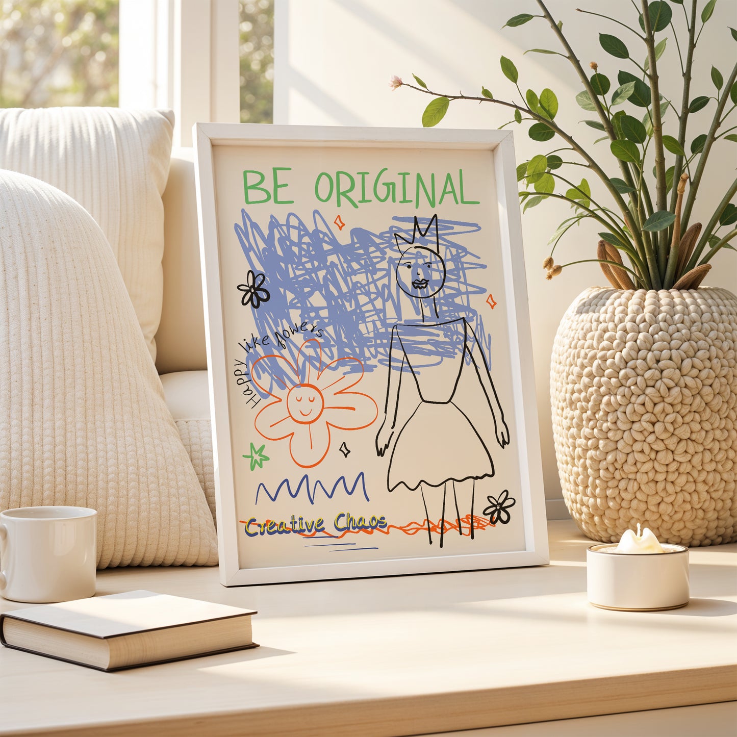 Be Original Creative Chaos Art Print