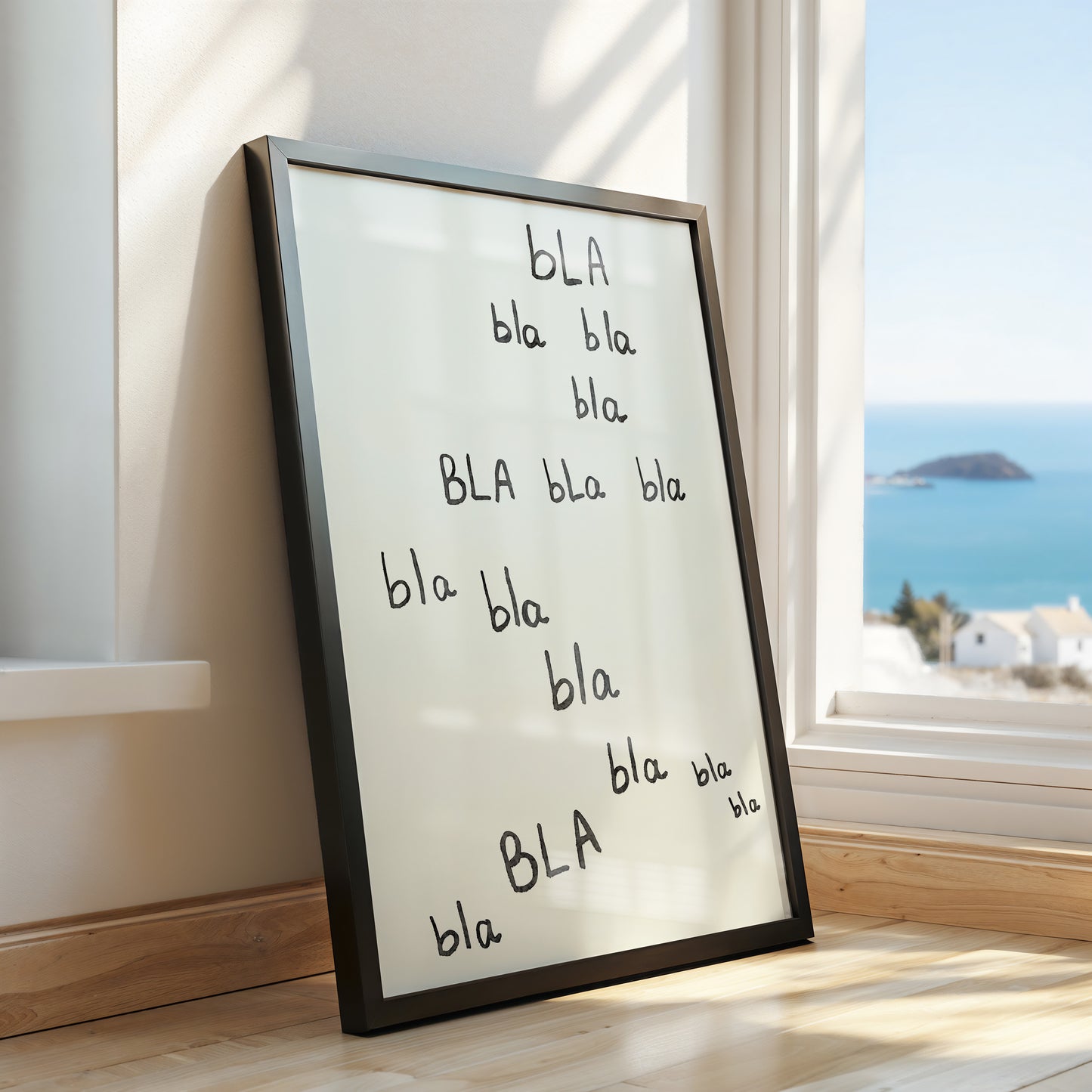Bla Bla Bla – Minimalist Mood Poster