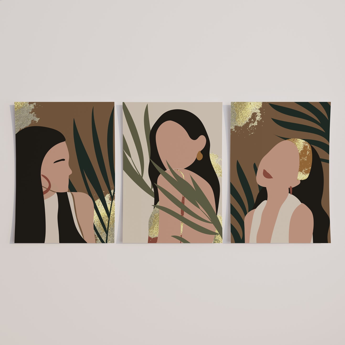 Gilded Muse: A Fusion of Modern Art and Timeless Glamour