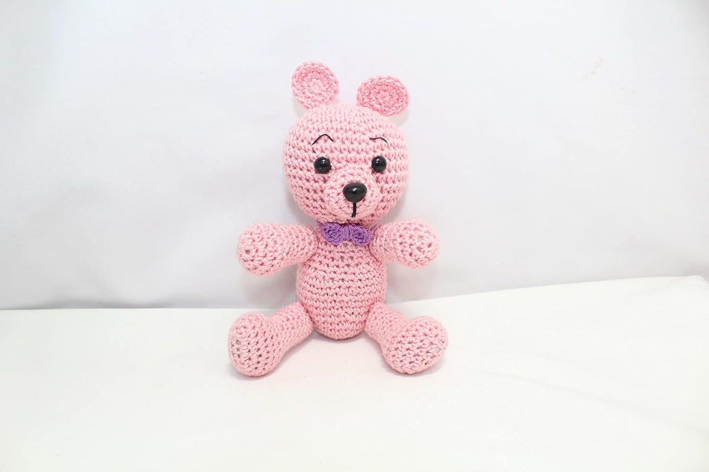 Valentine's Day Gift Hamper for Her – Personalized Copper Bottle, Crochet Teddy, Heart Bouquet & Lindt Chocolate