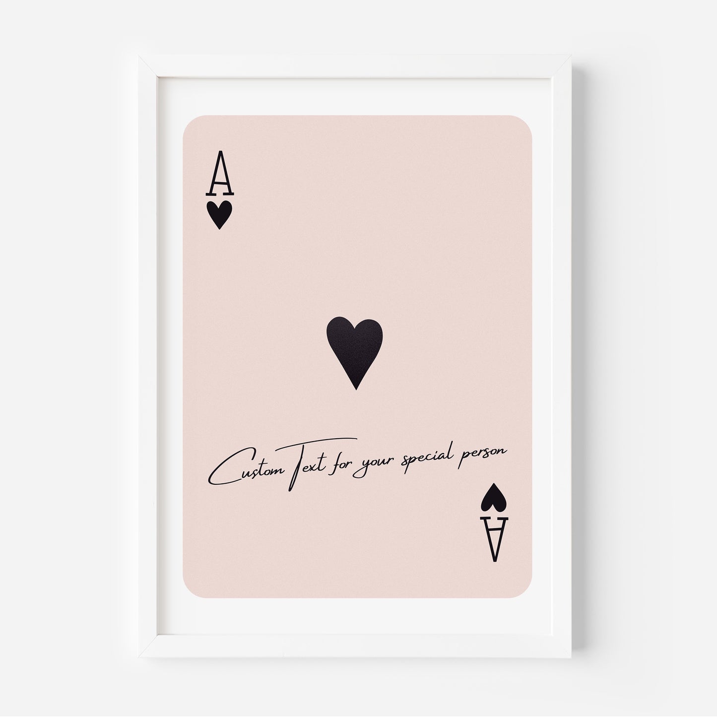 Customizable Playing Card Poster – Ace of Spades Edition