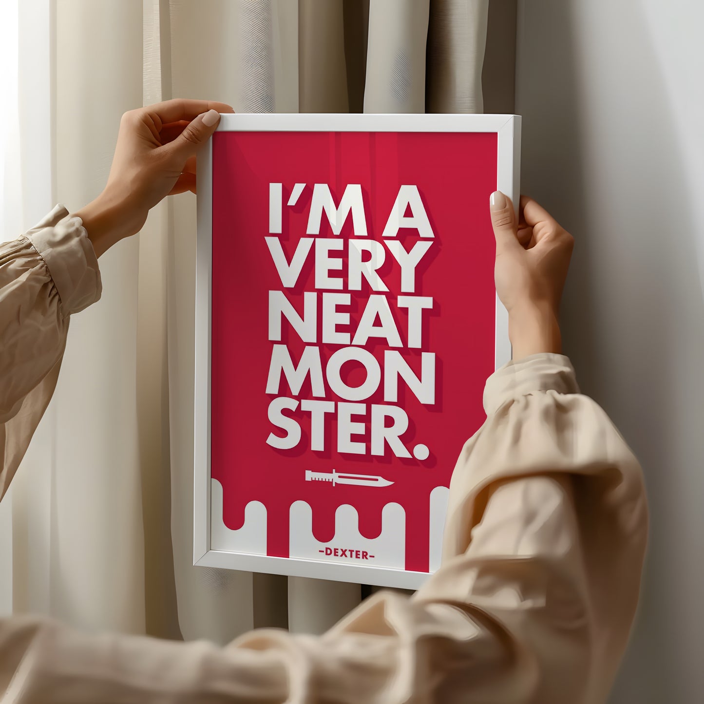 Dexter Inspired Poster – "I'm a Very Neat Monster"
