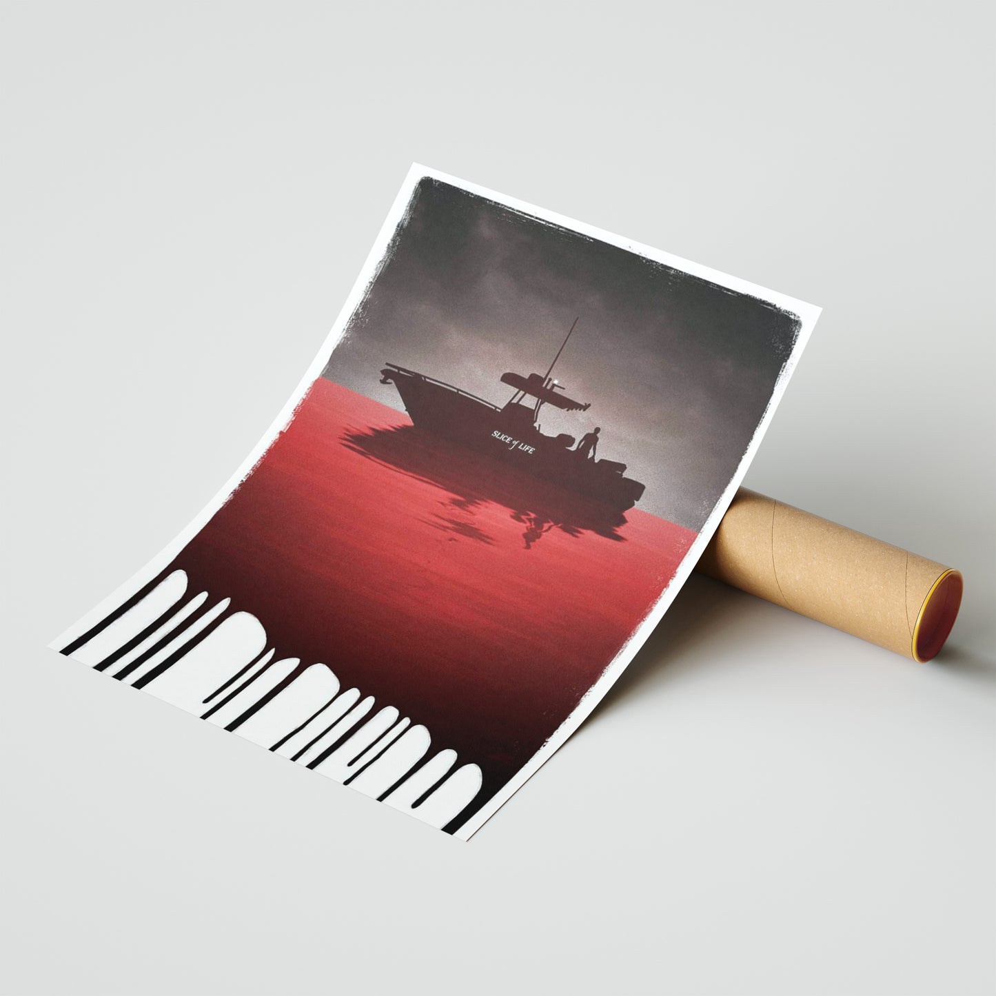 Dexter-Inspired Poster – “Slice of Life” Blood Sea Art