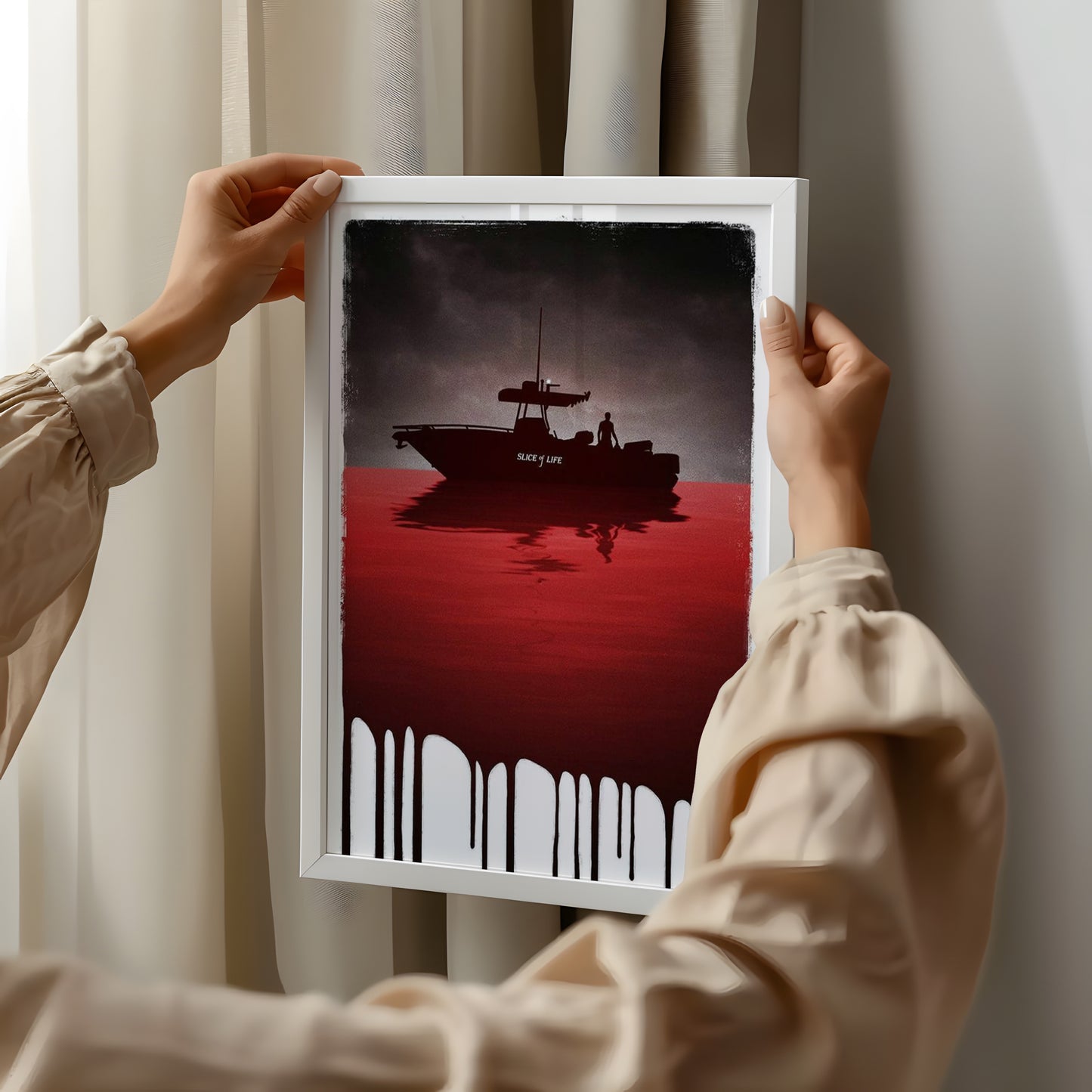 Dexter-Inspired Poster – “Slice of Life” Blood Sea Art