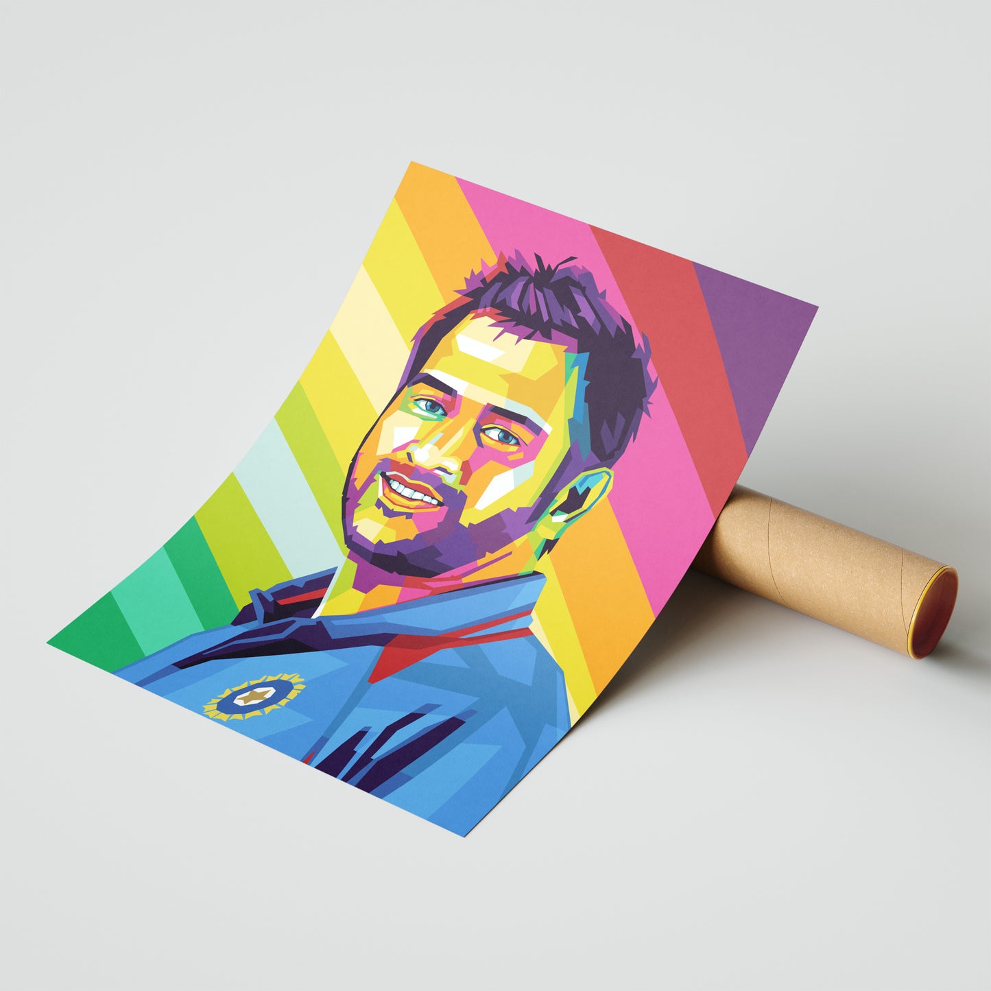 M S Dhoni Pop Art