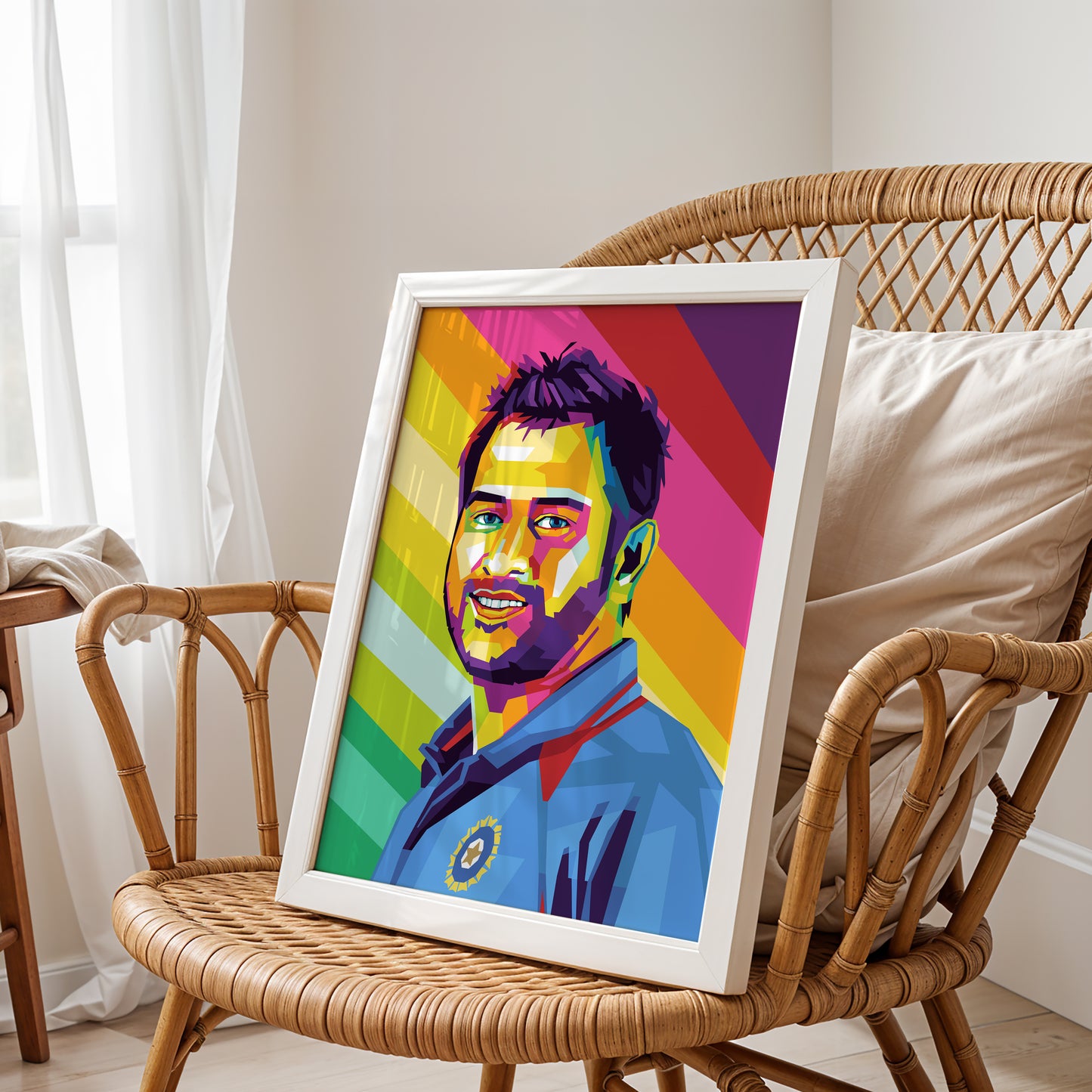 M S Dhoni Pop Art