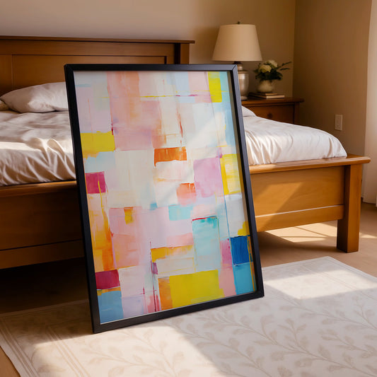 Pastel Energy – Abstract Geometric Wall Art