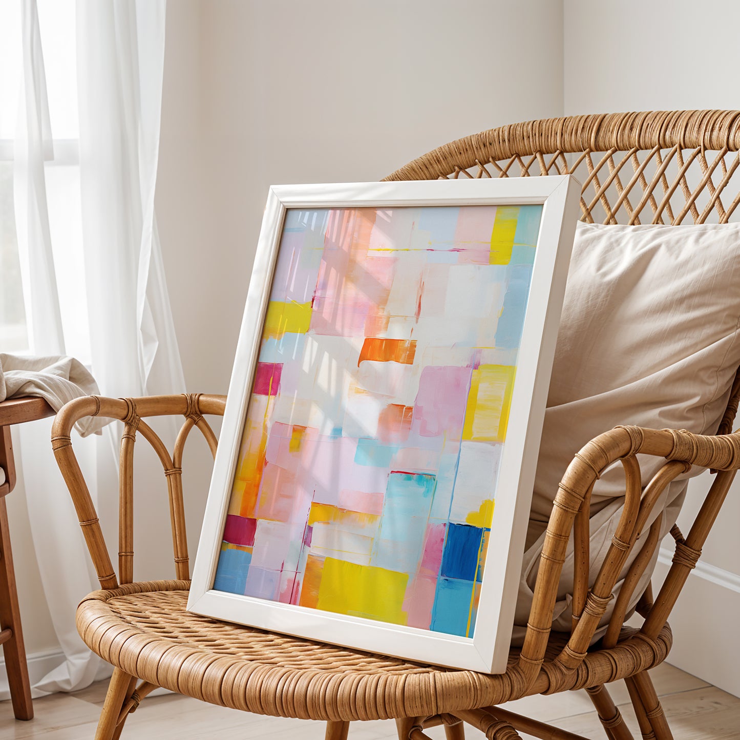 Pastel Energy – Abstract Geometric Wall Art
