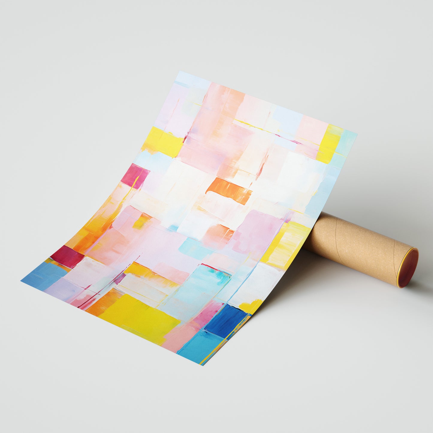 Pastel Energy – Abstract Geometric Wall Art
