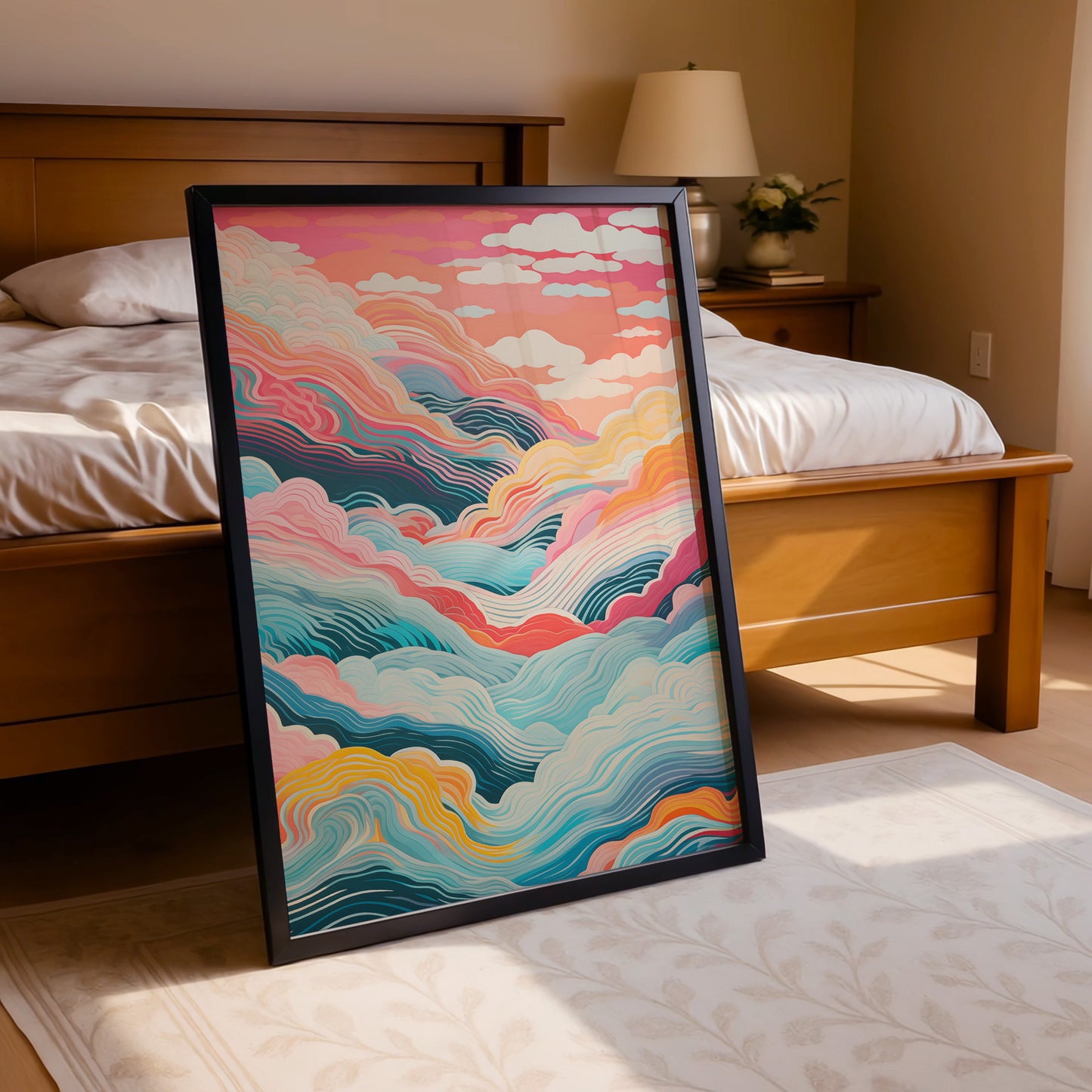 Dreamwave Skies – Abstract Flowing Clouds Art