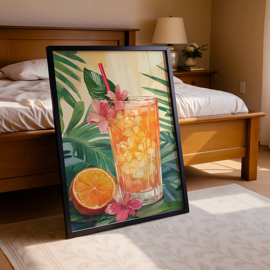 Citrus Bliss – Tropical Drink Art Poster