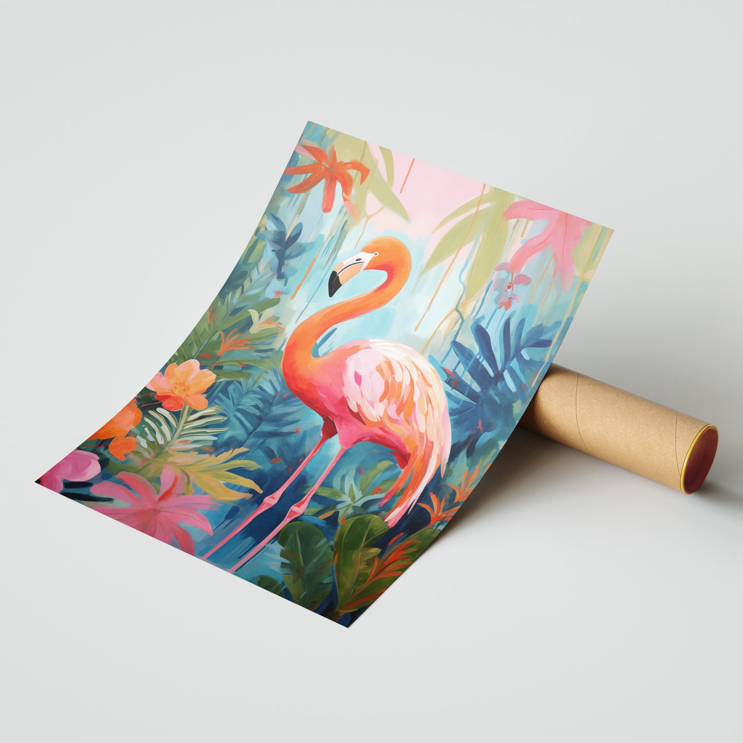 Flamingo Paradise – Bold Tropical Jungle Print