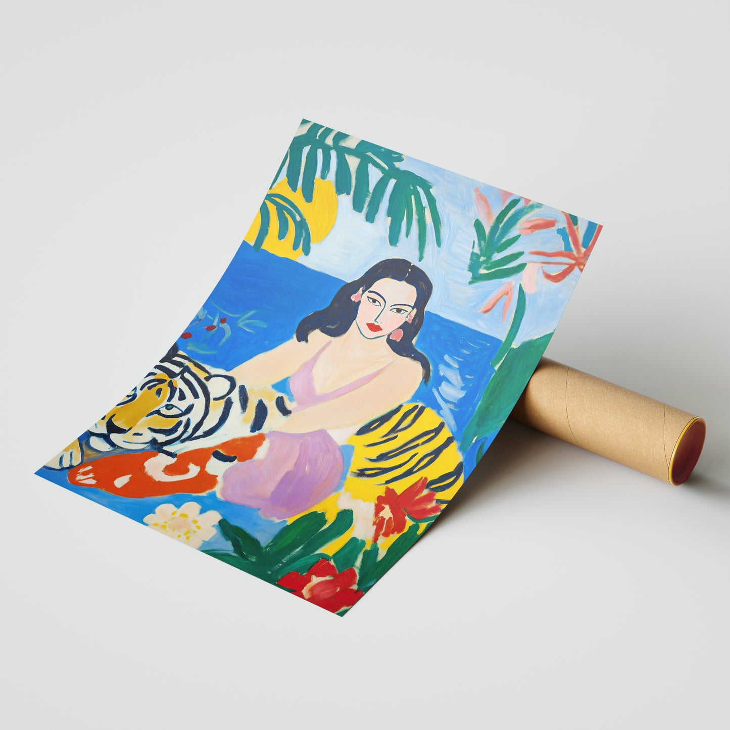 Jungle Allure - Lady and Tiger