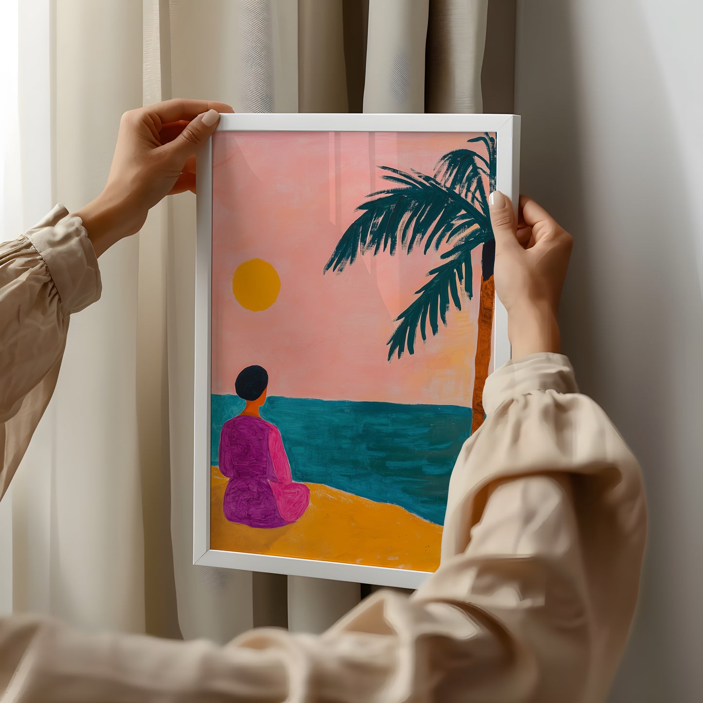 Seaside Serenity - Sunset Gaze