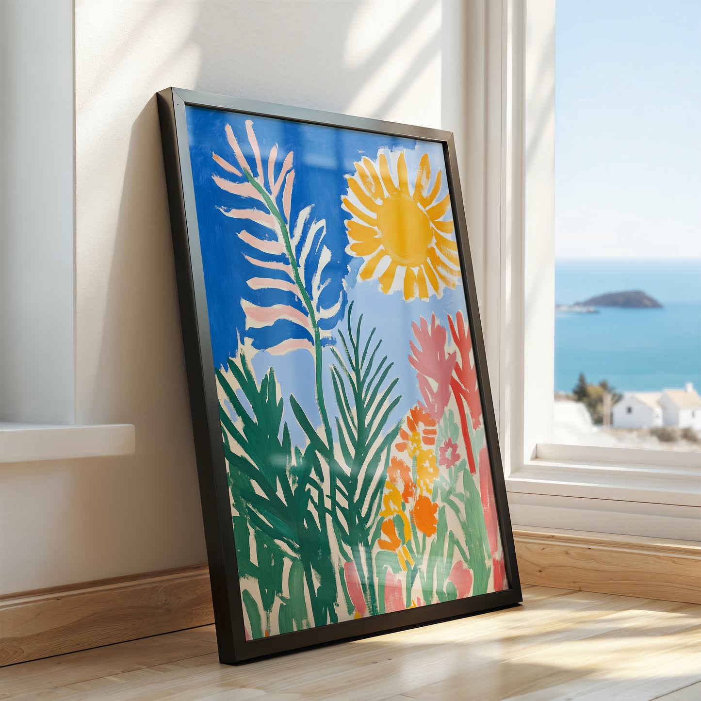 Sun Garden - Post-Impressionist Floral Landscape