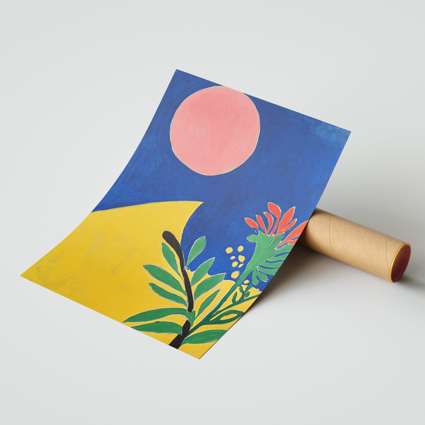 Celestial Tropics: Abstract Botanical Wall Art