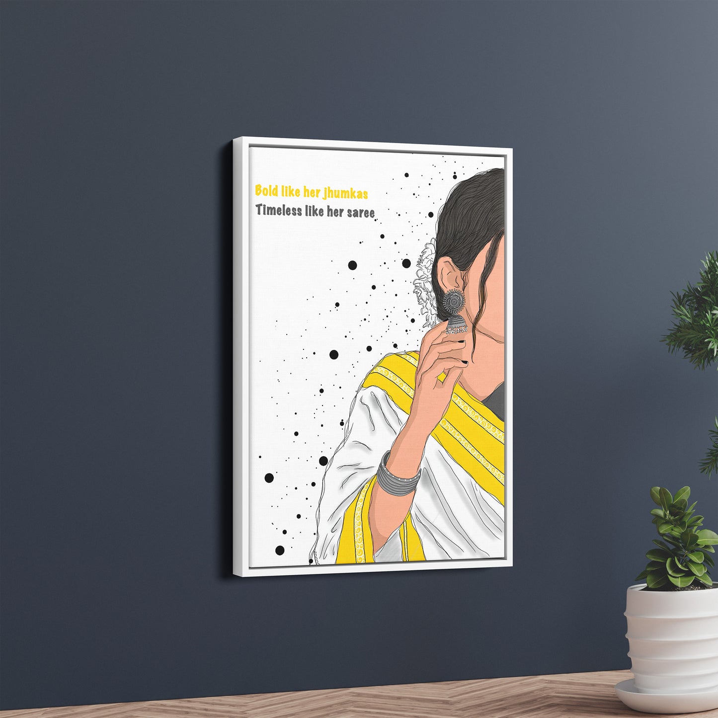 Bold Like Her Jhumkas – Poster for the Modern Desi Soul