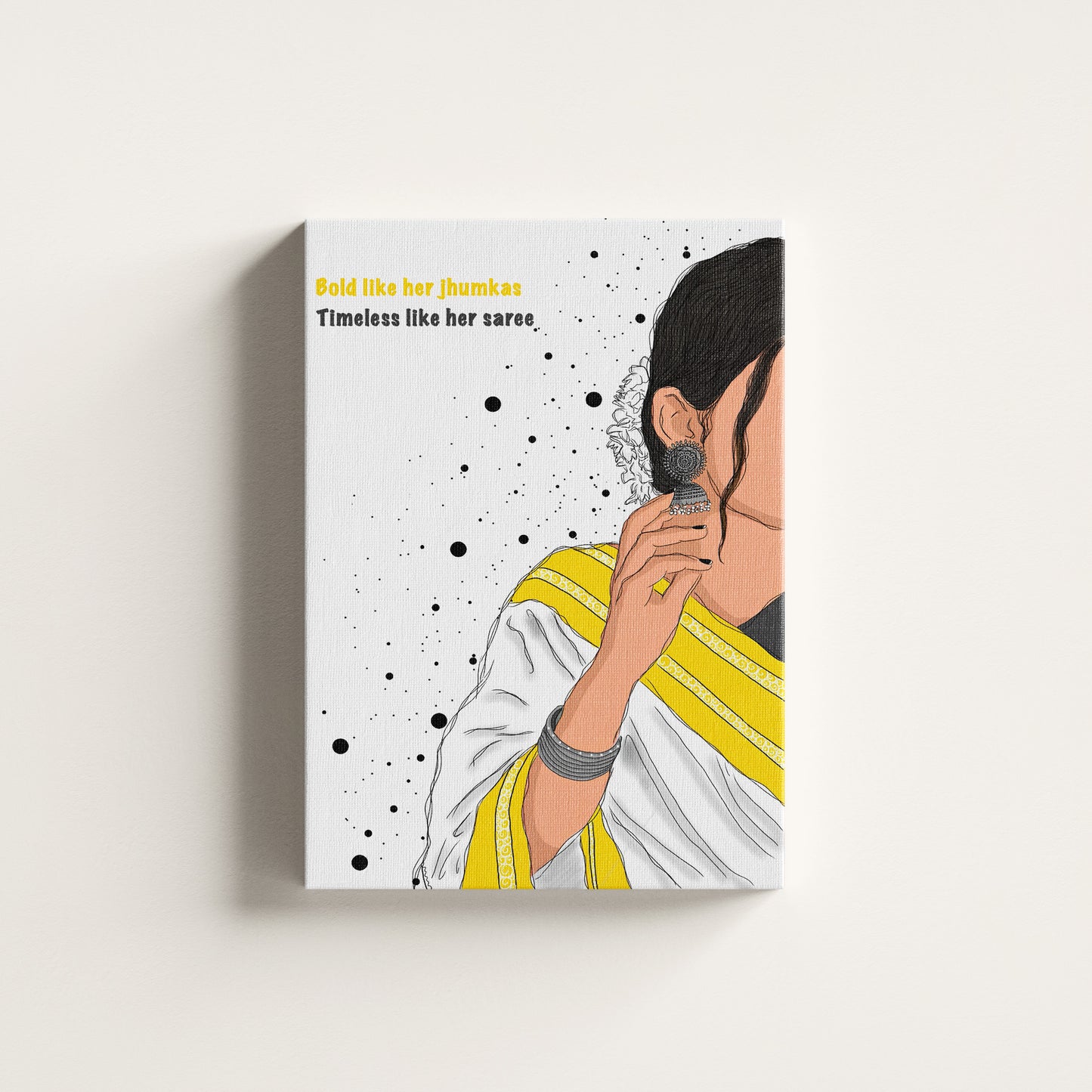 Bold Like Her Jhumkas – Poster for the Modern Desi Soul
