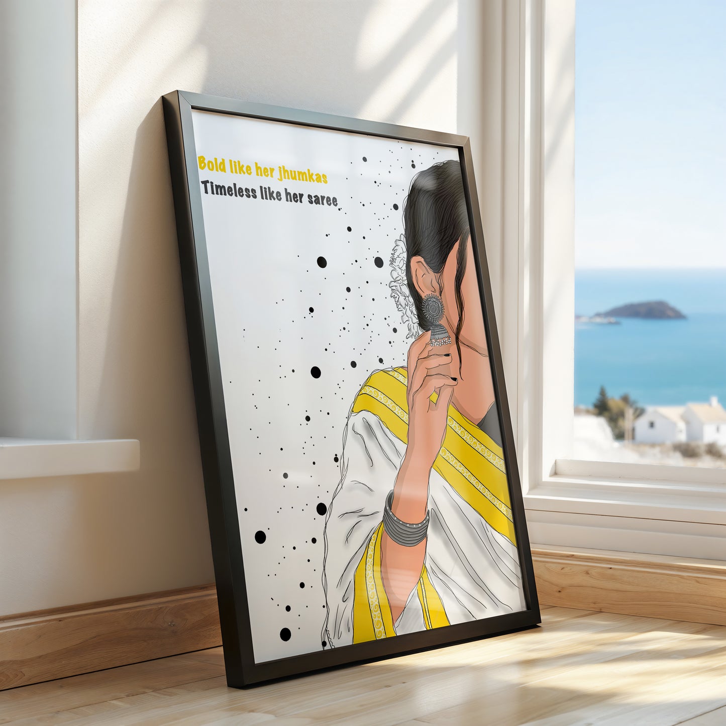 Bold Like Her Jhumkas – Poster for the Modern Desi Soul