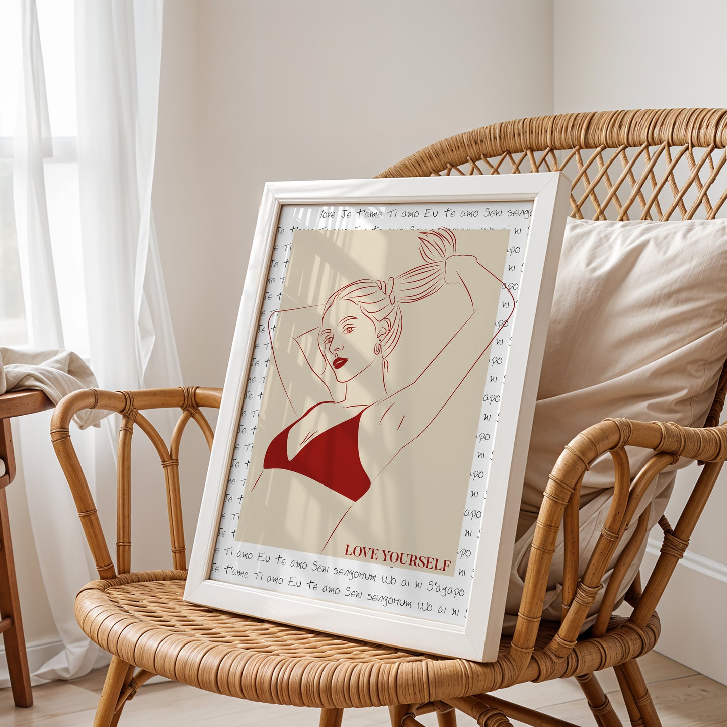 The Self-Love Memo: Modern Line Art Print
