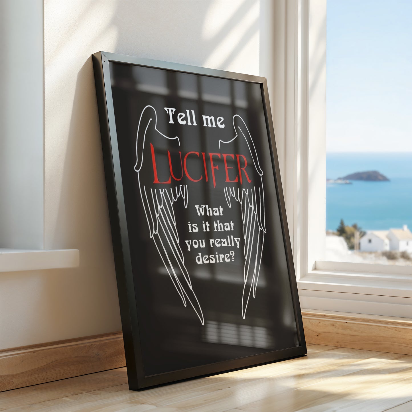 Lucifer Poster – “What Is It That You Really Desire?”