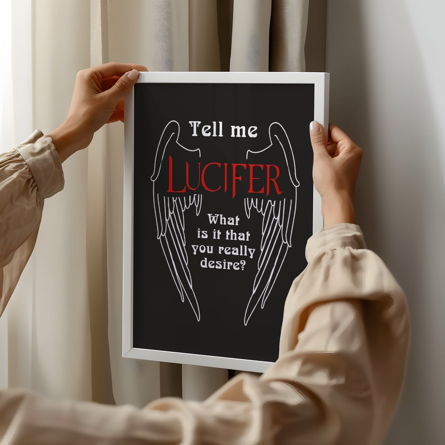 Lucifer Poster – “What Is It That You Really Desire?”