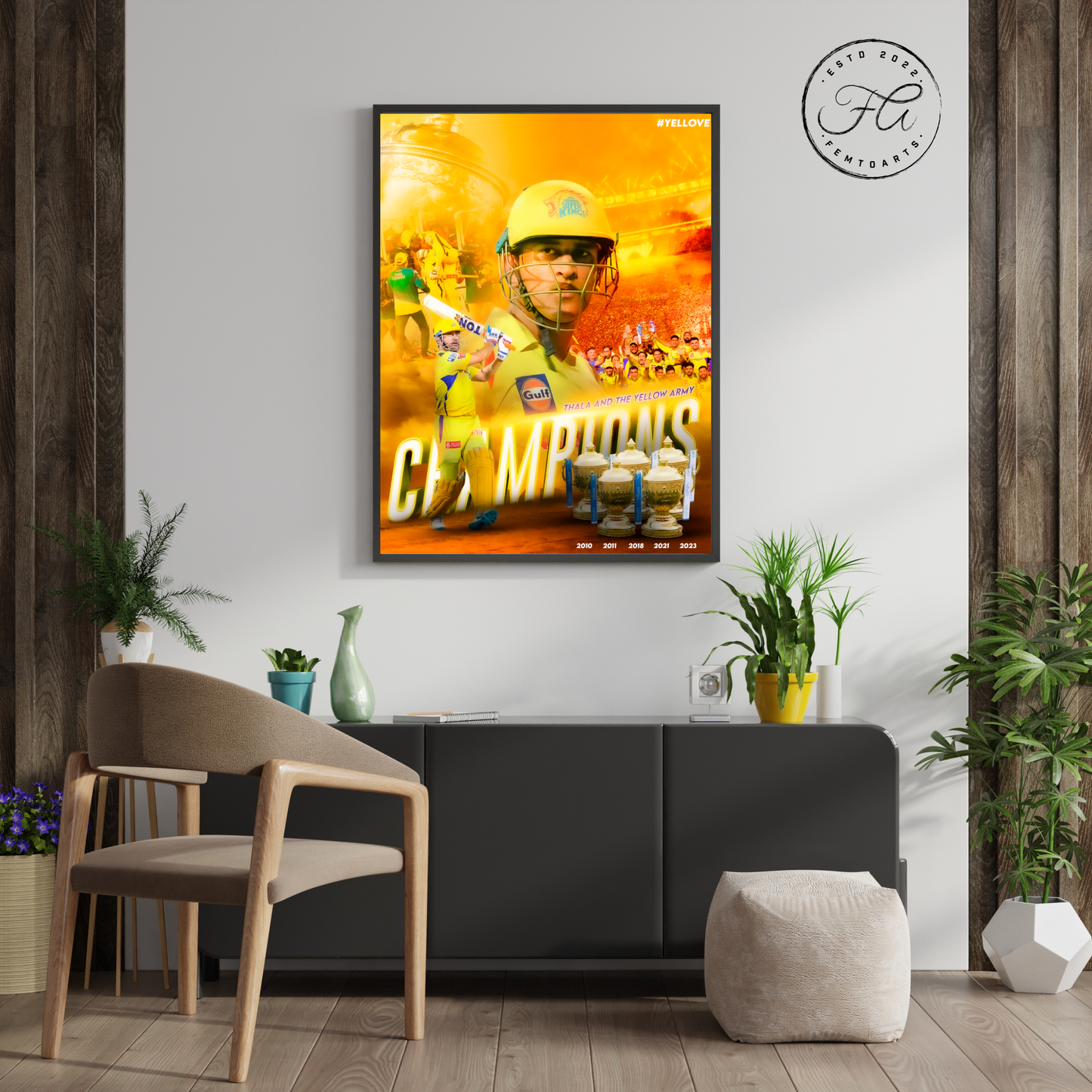 M S Dhoni - Thala & his Yellow Brigrade #YELLOVE