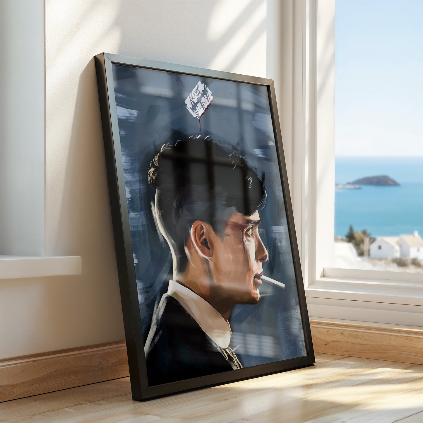 Thomas Shelby Digital Art Poster – Peaky Blinders Illustrated Profile