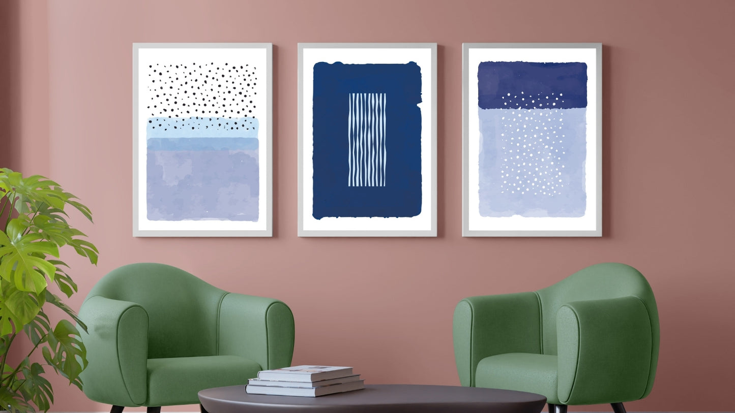 Modern Abstract Painting Artwork (Set of 3)