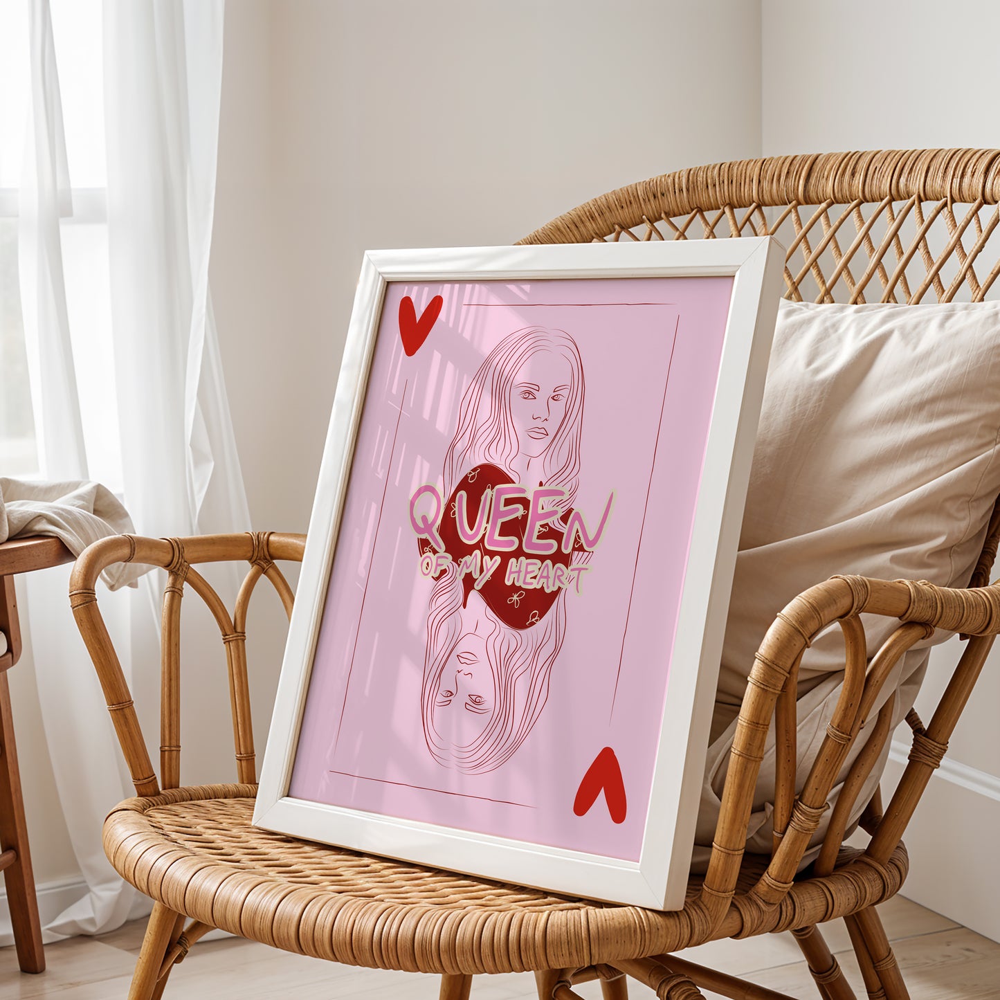 My Queen: Modern "Queen of Hearts" Print