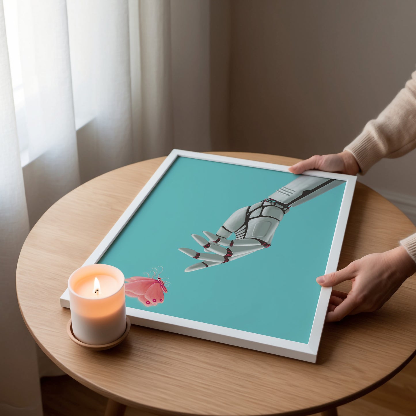 Touch of Humanity – Futuristic Minimalist Art