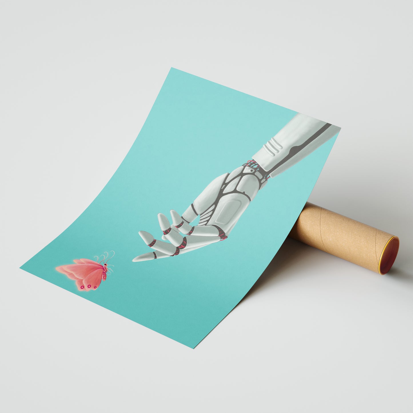 Touch of Humanity – Futuristic Minimalist Art