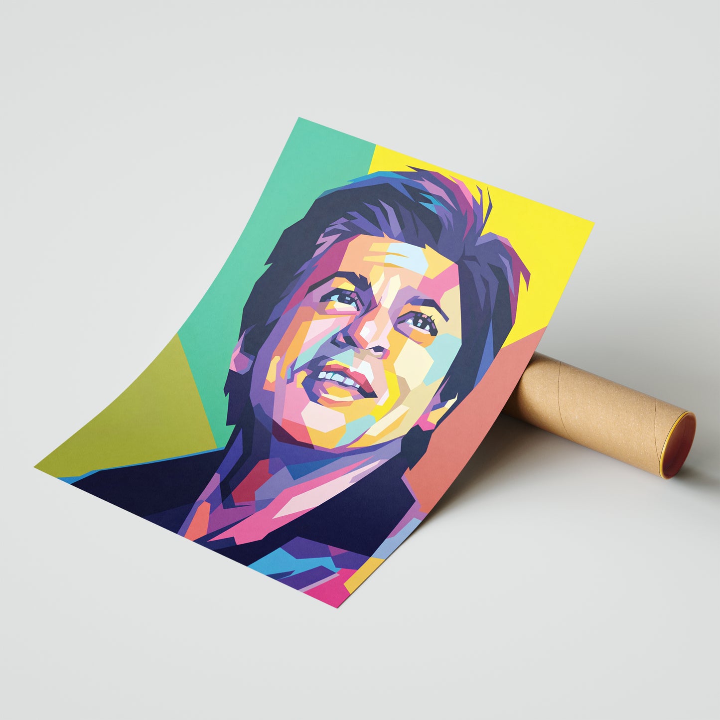 The King of Bollywood: Shah Rukh Khan Geometric Pop Art Print