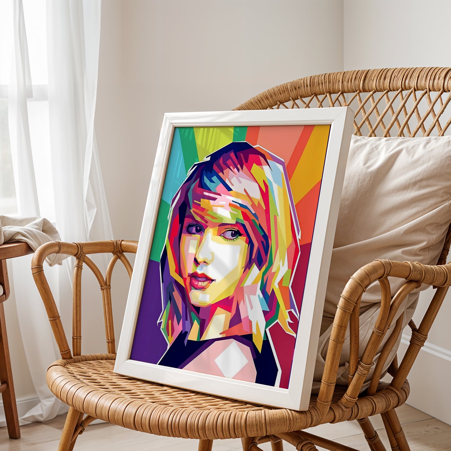 Taylor Swift Pop Art Portrait – Vibrant Look