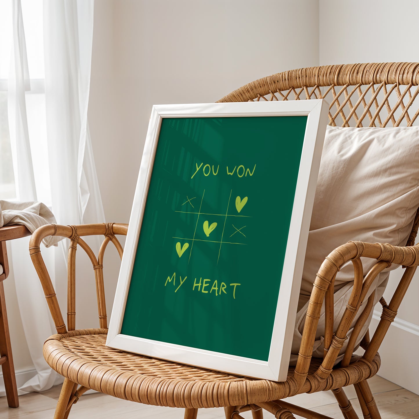 Game Over: "You Won My Heart" Art Print