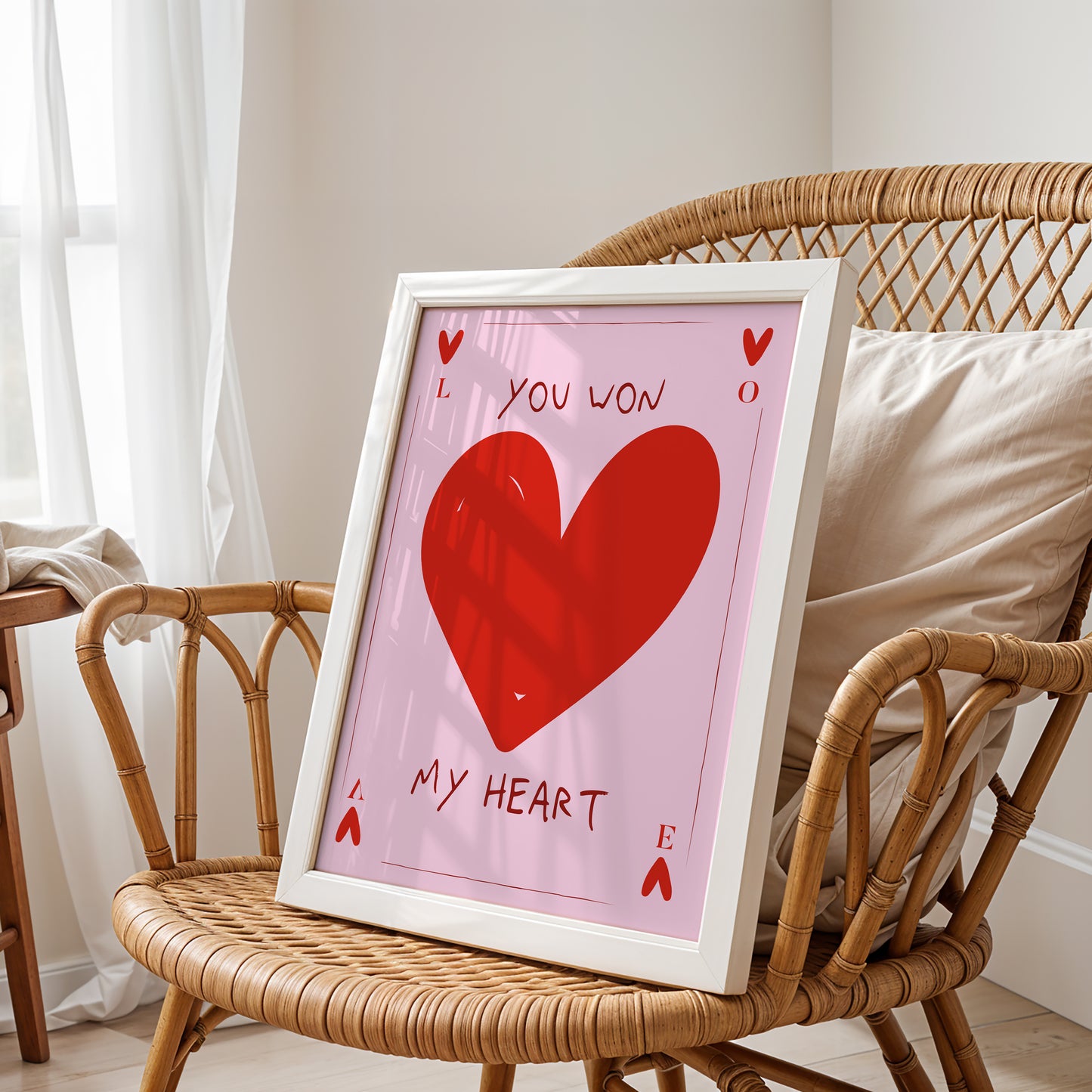 My Ace of Hearts: "You Won My Heart" Print