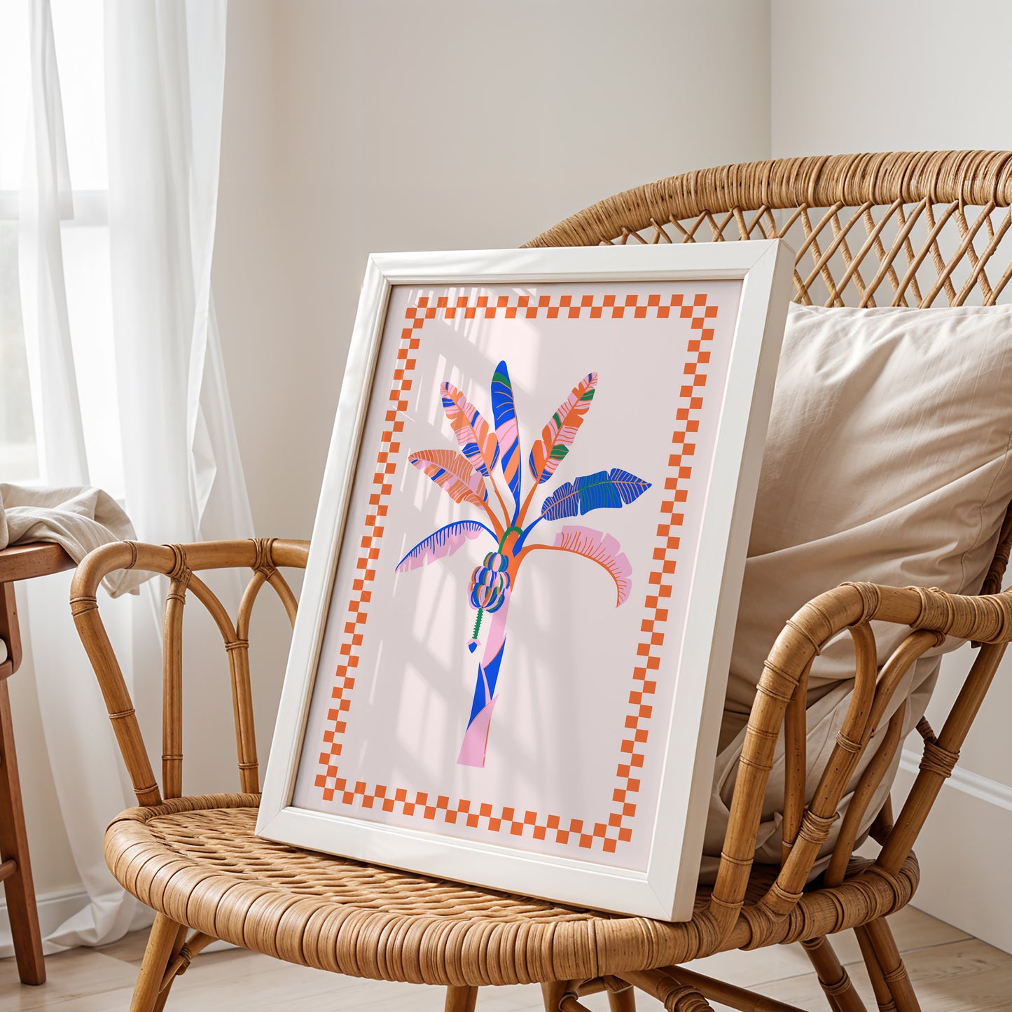 "Vibrant Tropical Tree" Folk Art Print
