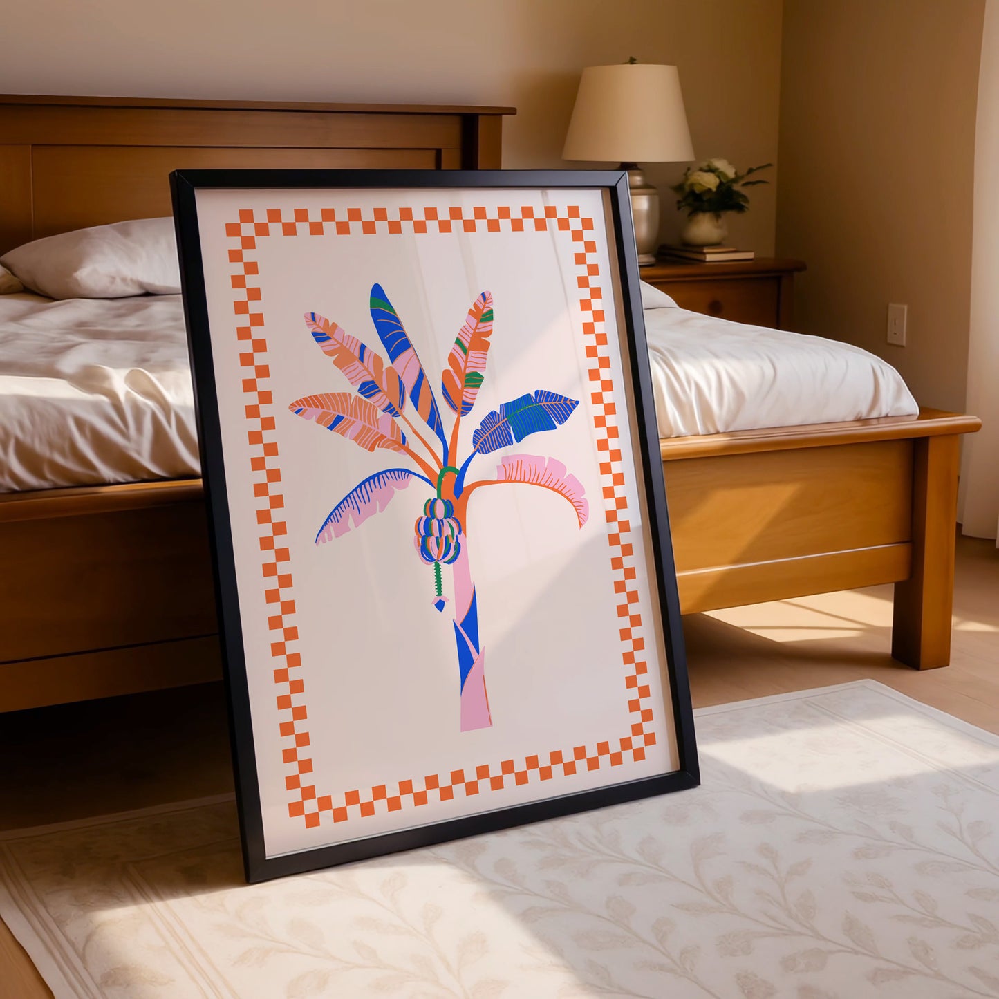 "Vibrant Tropical Tree" Folk Art Print
