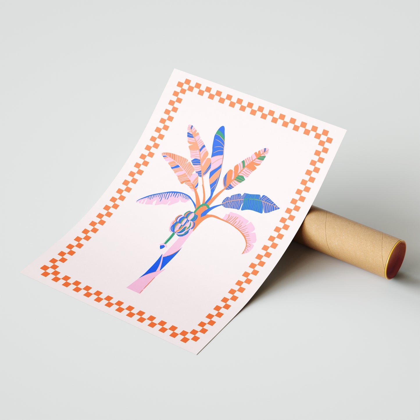 "Vibrant Tropical Tree" Folk Art Print