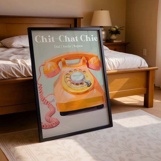 Chit-Chat Chic – Vintage Phone Print