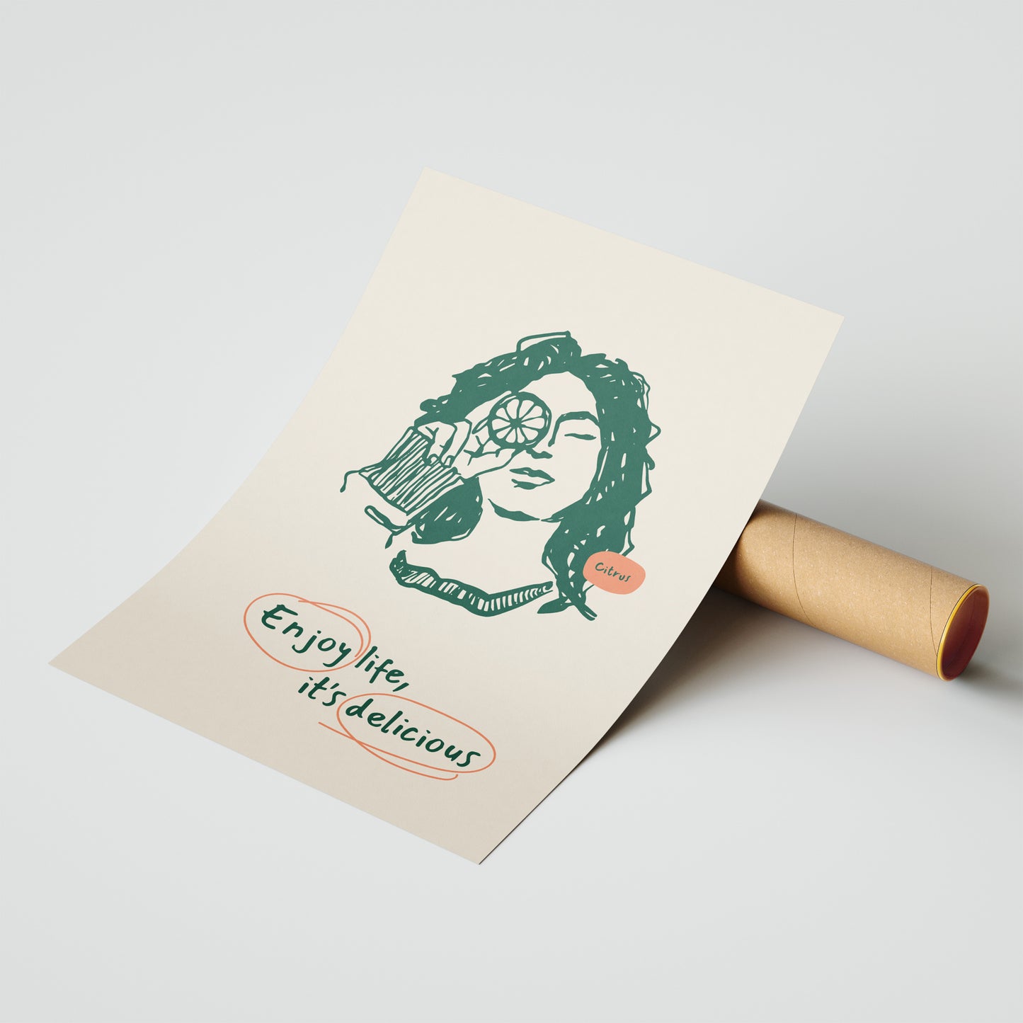 Enjoy Life, It's Delicious – Citrus Art Poster