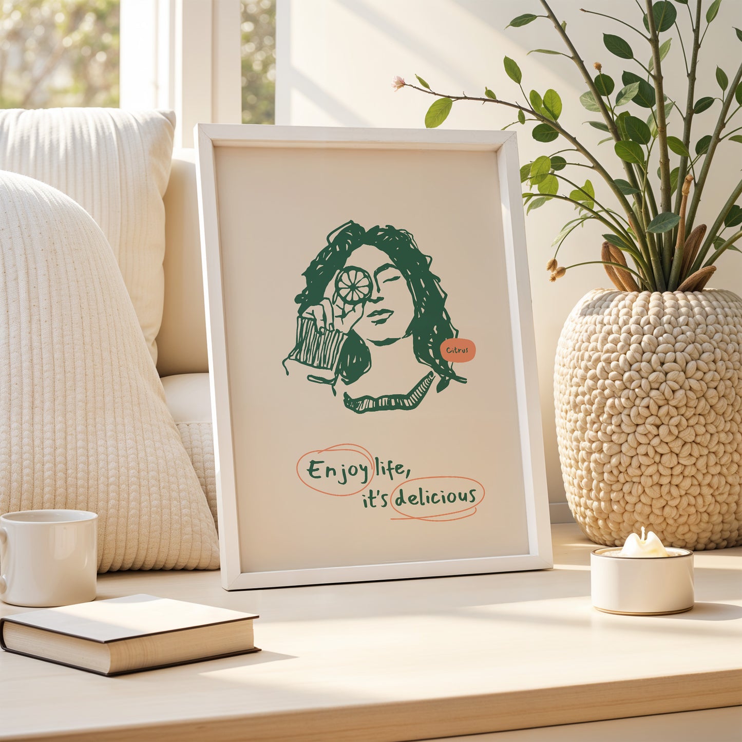 Enjoy Life, It's Delicious – Citrus Art Poster