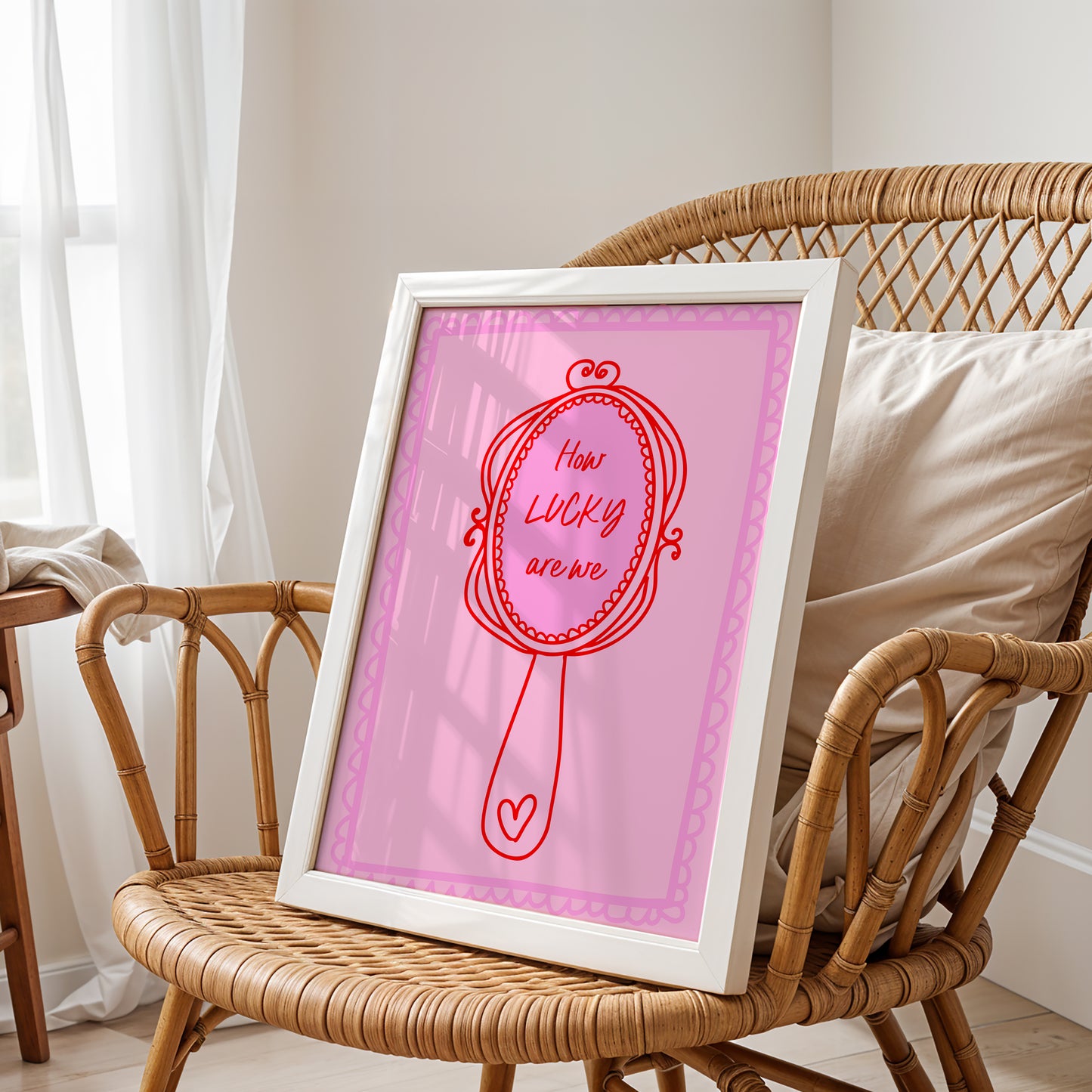 "How Lucky Are We" Sweet Gratitude Art Print