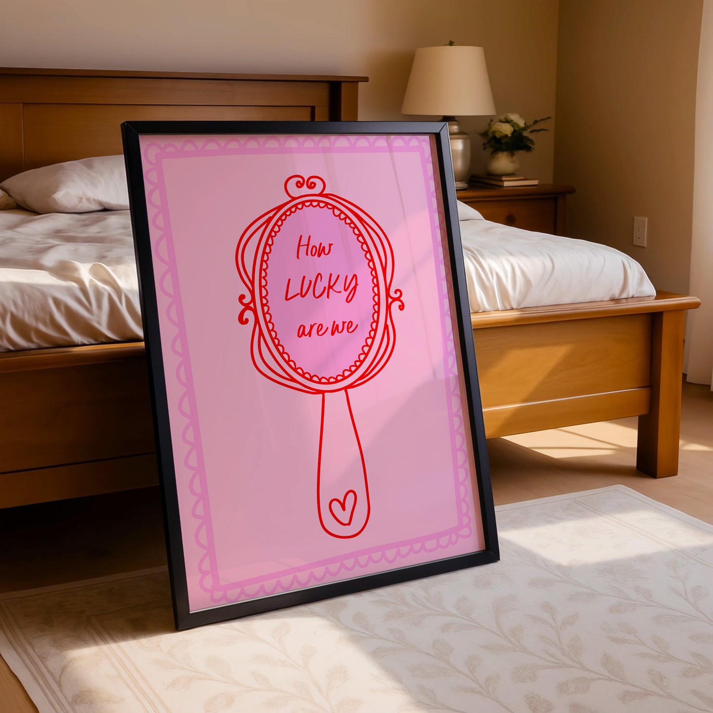"How Lucky Are We" Sweet Gratitude Art Print
