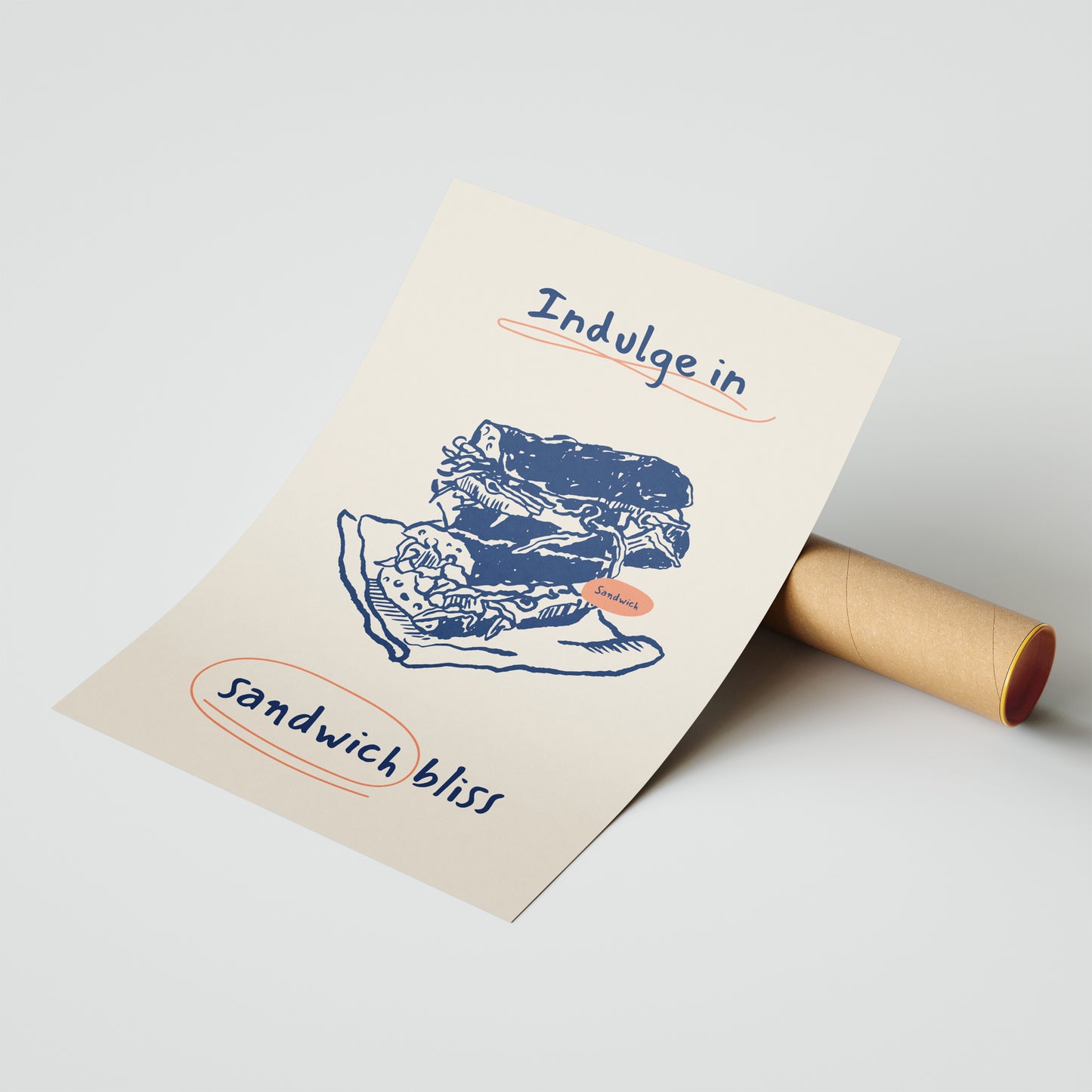 Indulge in Sandwich Bliss – Gourmet Wall Art Print