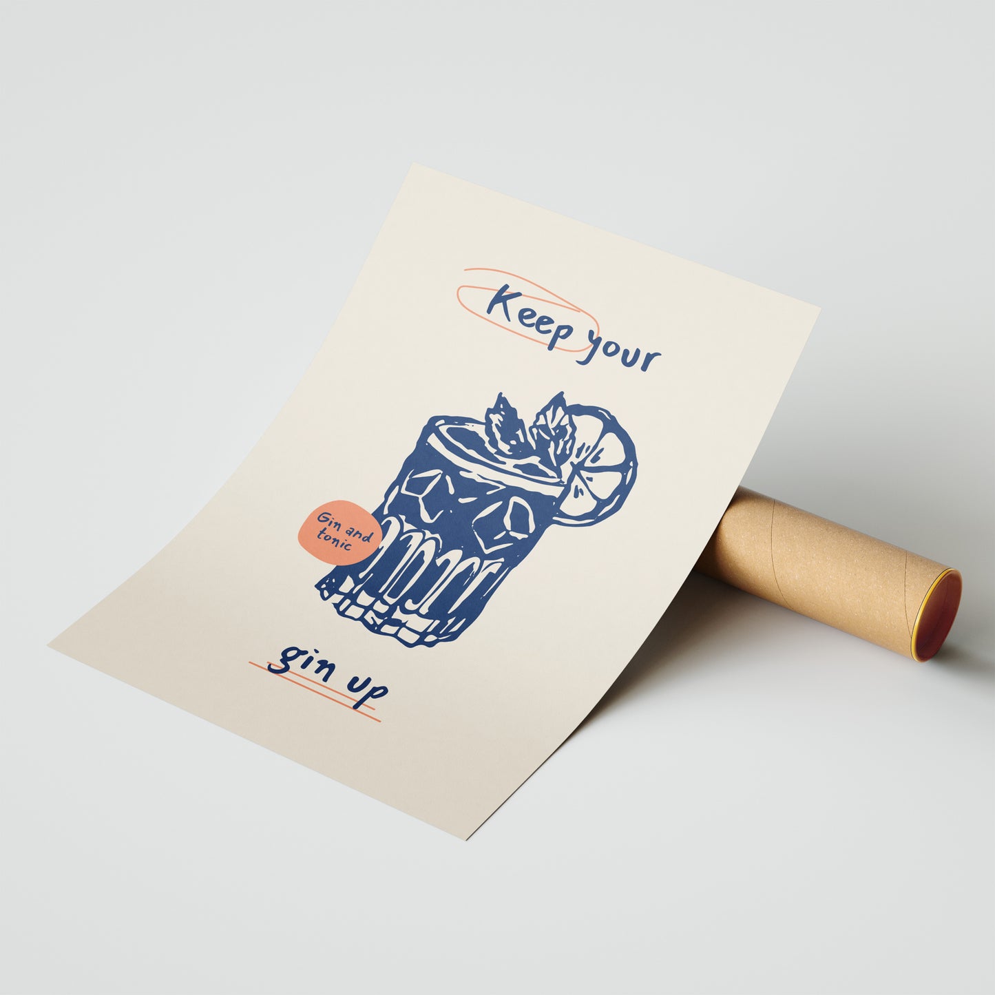 Keep Your Gin Up – Quirky Wall Art